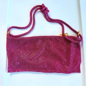 Pink Sequin Woman’s Handbag Evening Clutch